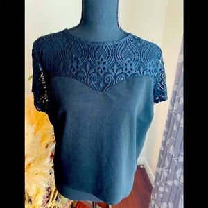 Black Plus size blouse